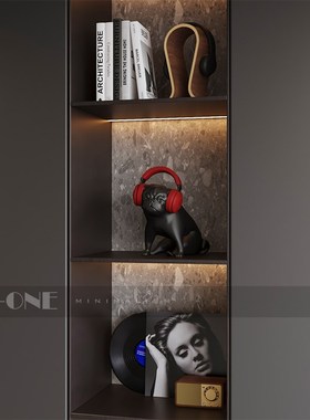 高级感小众艺术装饰品客厅酒柜轻奢摆饰开放格电视柜音乐主题摆件