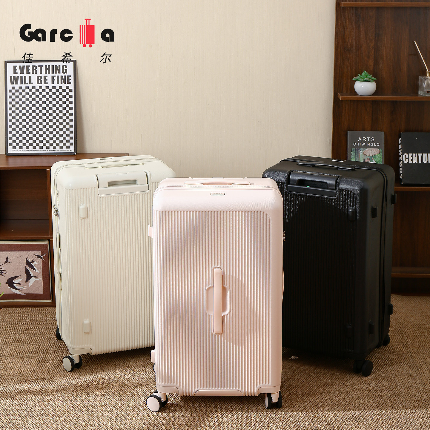 Jiaxier 2026 new summer suitcase large capacity student sports trolley case double rail explosion-proof suitcase