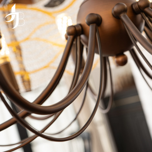 宝兮客厅吊灯中古风美式复古大厅主灯宋式美学新中式高级感卧室灯 - 图2