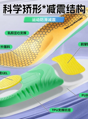 久站舒适运动足垫全掌鞋垫