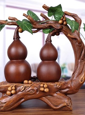 新中式葫芦摆件客厅玄关u酒柜电视柜招财装饰摆设乔迁新居送礼