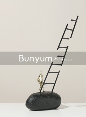 简约创意金属抽象人物摆件样板间G客厅家居玄关摆设软装饰品