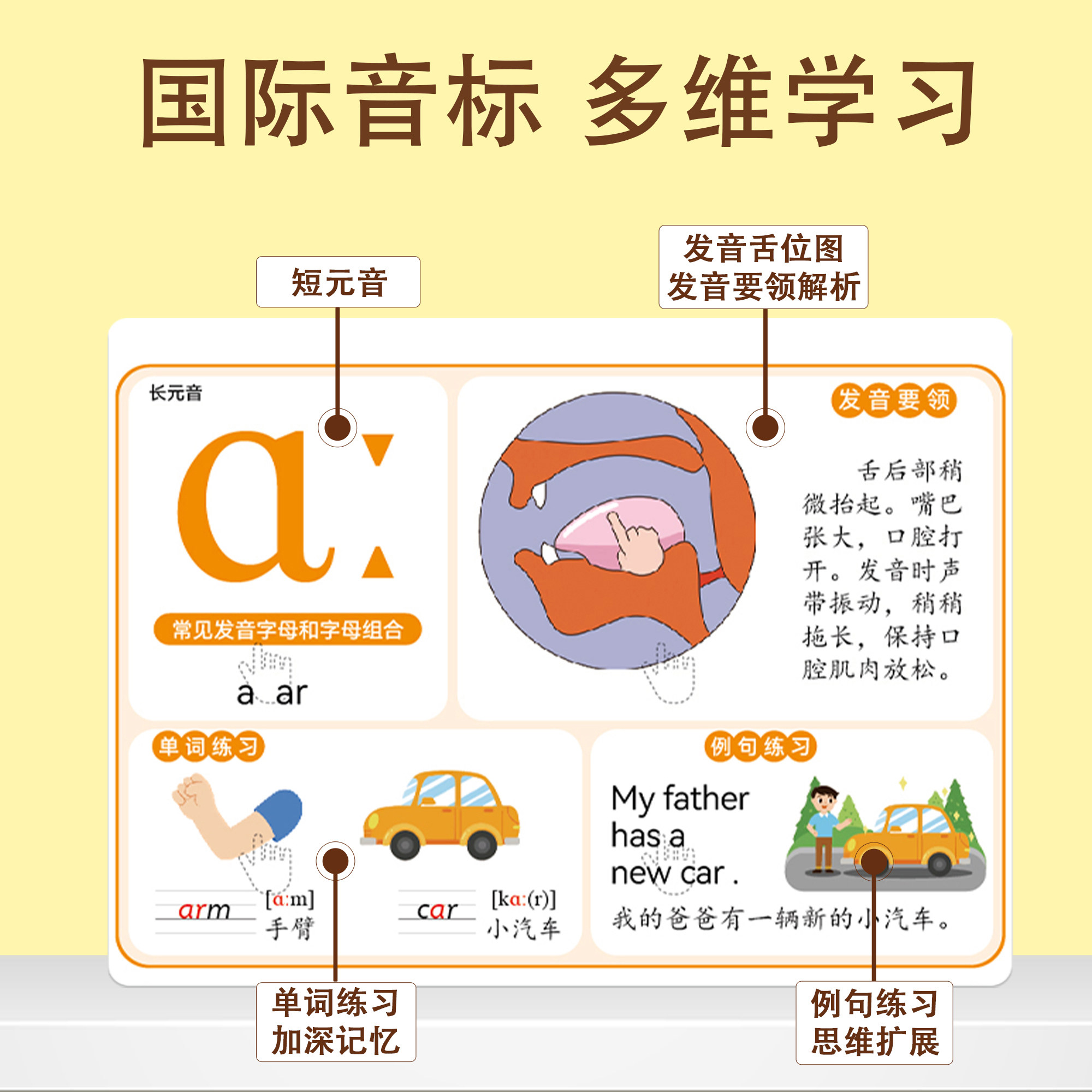 小学生英语单词同步发声书会说话的3-6年级课堂有声学习机充电版