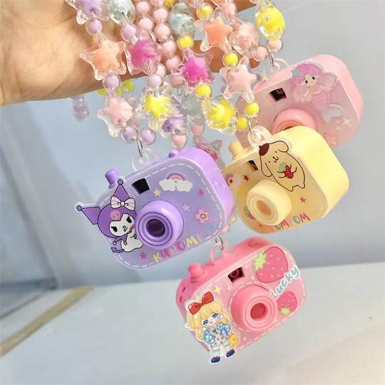 儿童迷你投影项链照相机小学生拍照玩具女童饰品卡通挂件