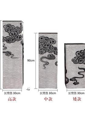 祥马云展示柱新中式号落地中大国风装饰摆件xyz底座厅客拴桩大工