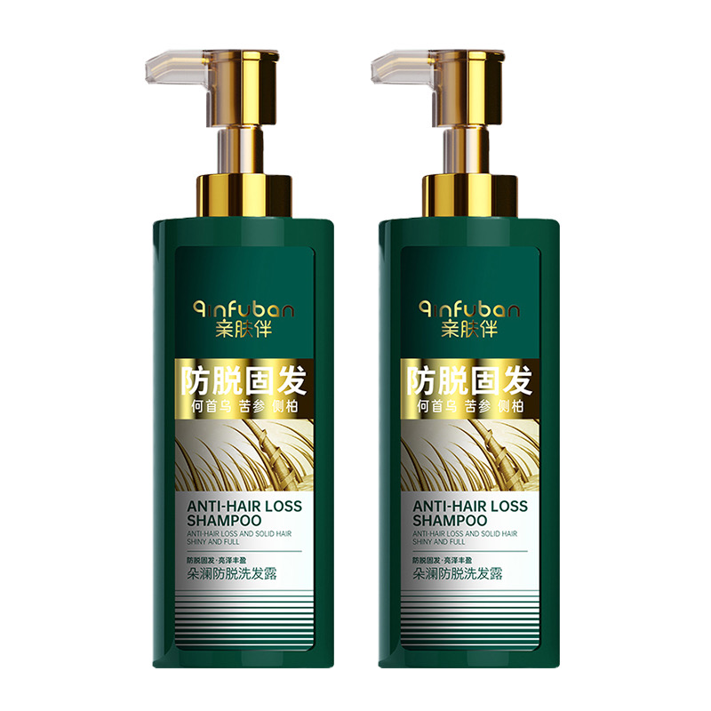 亲肤伴朵澜防脱育发洗发水何首乌侧柏强健发根丰盈蓬松洗头膏男女