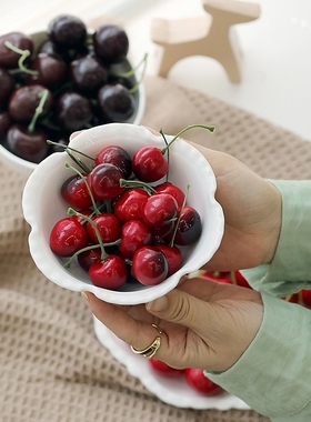 仿真水果车厘子假樱桃拍摄道具背景摆件泡沫模型果盘装饰幼儿教具