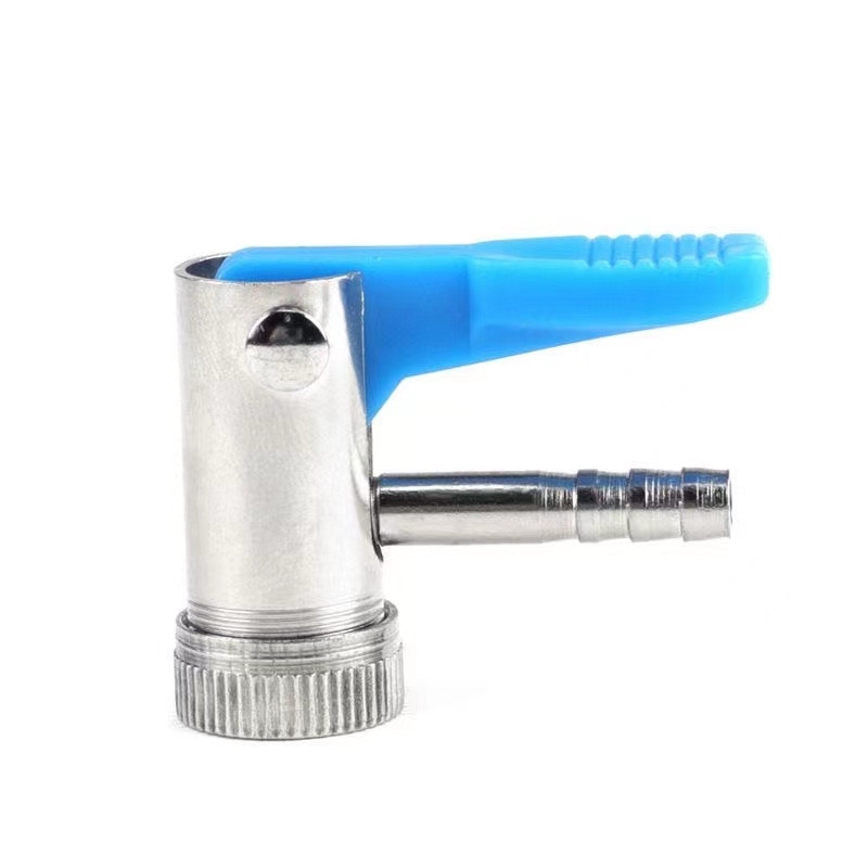 轮胎快速充气嘴打气夹头汽车胎压表充气头子铜制夹头式打气管接头 - 图2