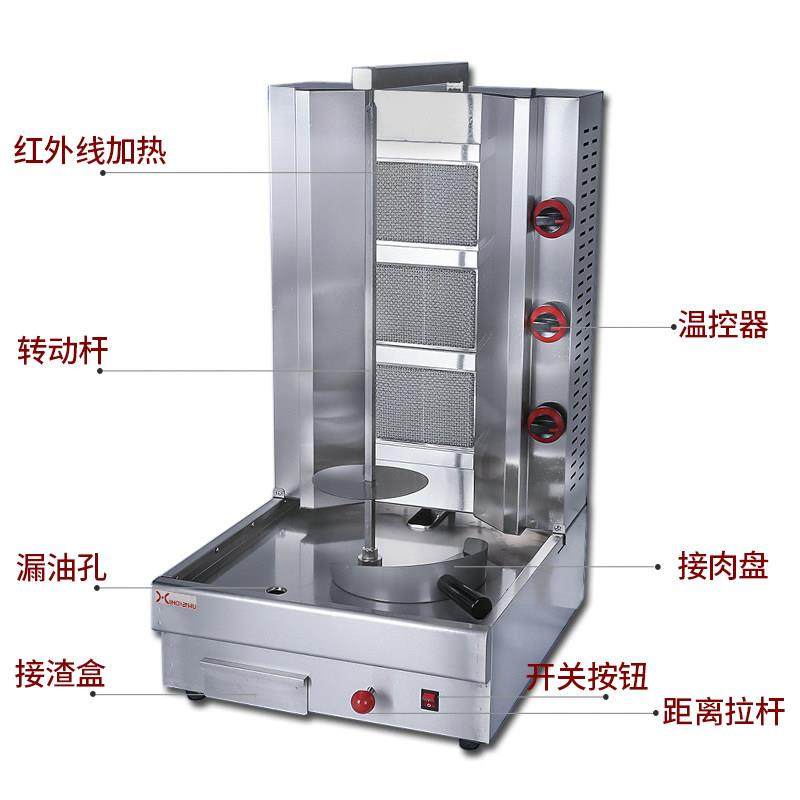 商用电热土耳其烤肉炉燃气烤肉机中东烧烤炉奥尔良巴西烤肉拌饭机,淘宝优惠券,粉丝福利购,淘宝优惠卷