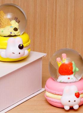 新款创意海洋世界珊瑚水晶球可爱卡通桌面摆件送闺蜜儿童生日礼物