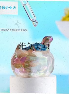 l猫猫水晶盲盒PAL原石办u公桌面摆件汽车装饰卡通可爱好运礼物同