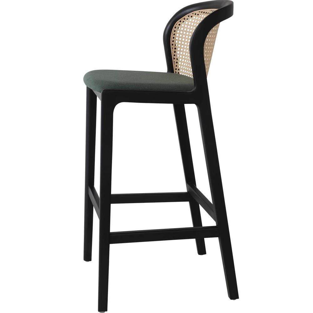 北欧实木高脚椅家用高脚凳子客厅岛台餐椅吧台椅前台藤编吧台椅,淘宝优惠券,粉丝福利购,淘宝优惠卷