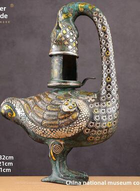 古代青铜灯具大全合集燕足灯燕鱼灯鼎形灯长信宫灯铜牛灯立鸟虎灯