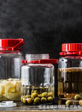 进口泡璃409酒罐玻瓶塑料罐酿酒罐酵素罐子用密封储物储家粮密封