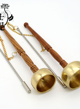 极速木柄直柄引庆 纯铜引磬O铜庆磬热销包邮