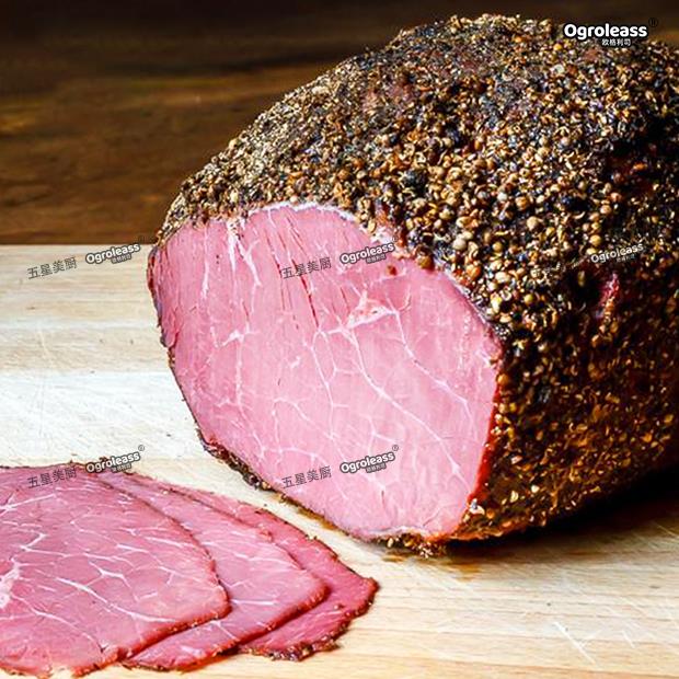 帕斯雀牛肉片Pastrami500g雨润黑胡椒牛肉黑椒牛肉切片帕斯雀牛肉 - 图0