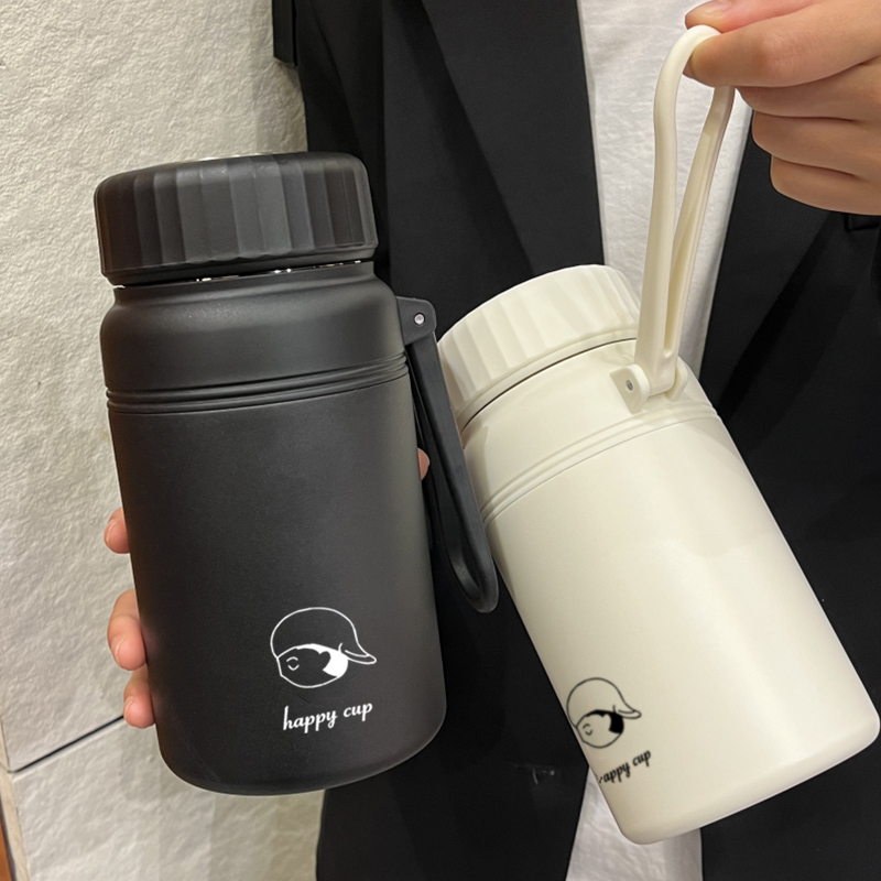 316不锈钢保温杯保温壶超大容量高颜值学生水杯便携防摔茶隔杯子