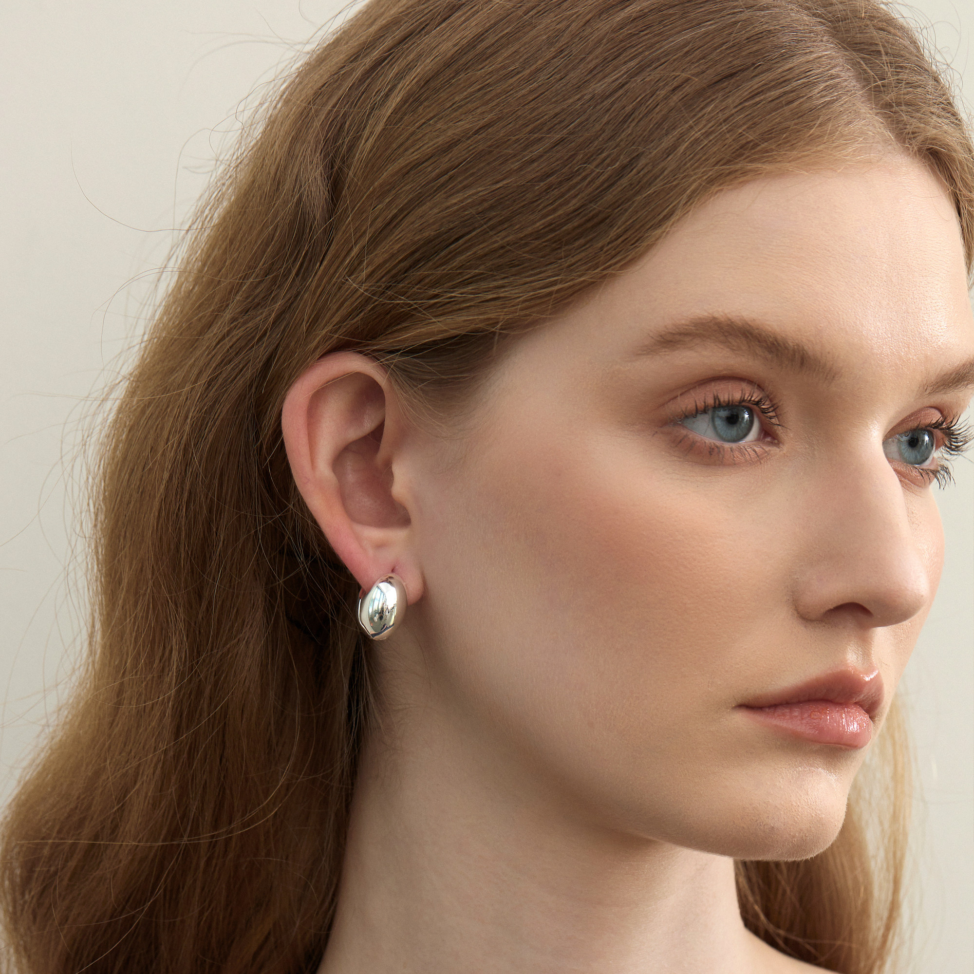 YETYIT也缇 序白小众高级感百搭轻奢极简小鹅蛋s925纯银耳环,淘宝优惠券,粉丝福利购,淘宝优惠卷