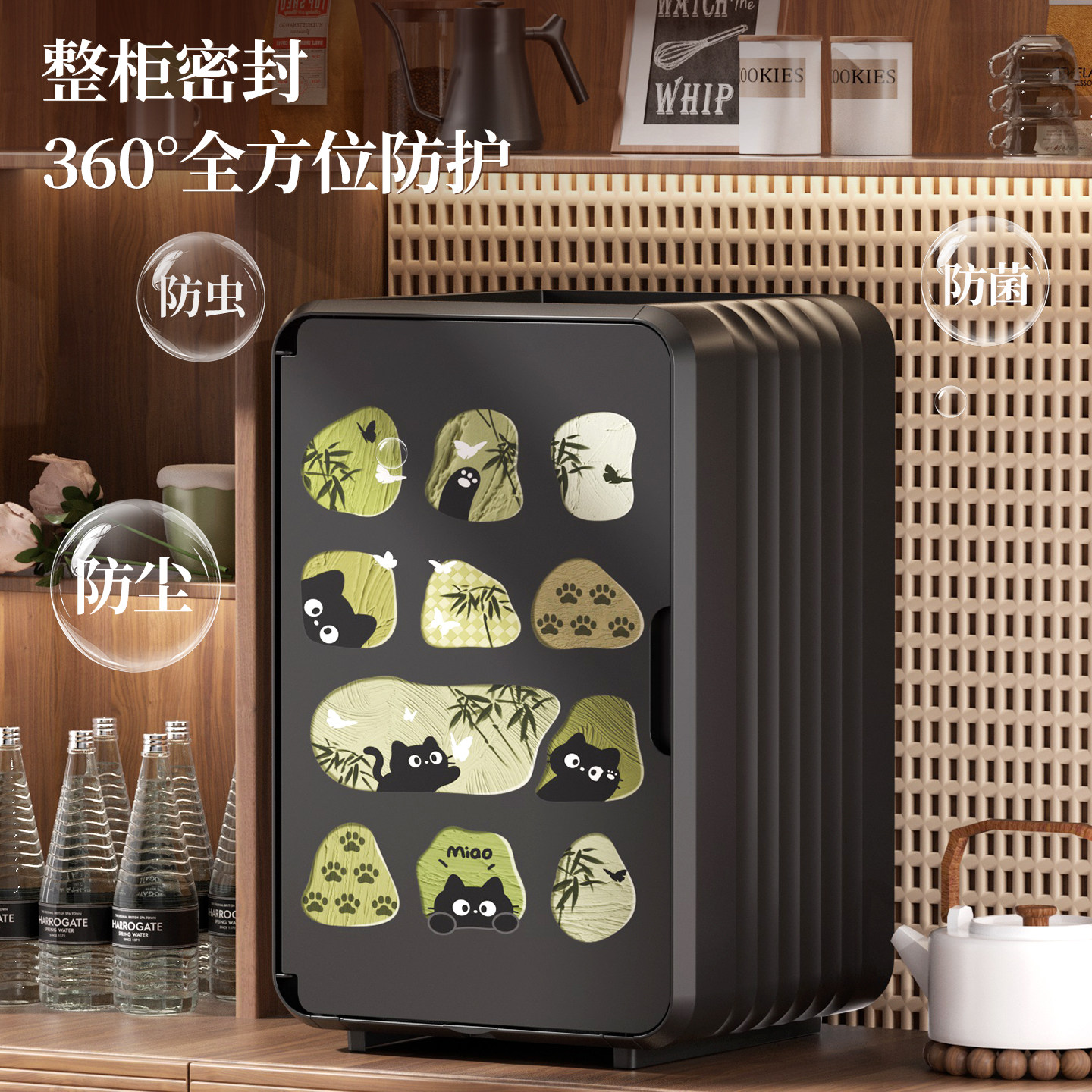 桌面茶几茶杯收纳盒抽屉式茶具整理盒茶室中古风置物架杂物储物盒,淘宝优惠券,粉丝福利购,淘宝优惠卷