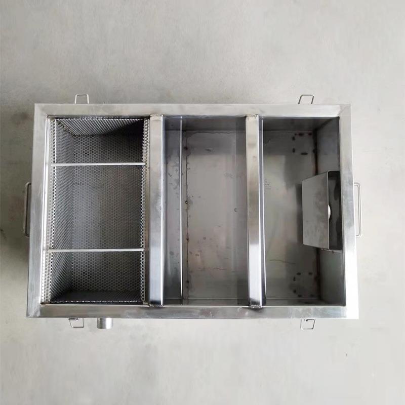 商用厨房设备餐厅钢油水不分地离器隔油池带沟锈隔油池过滤截渣网 - 图2