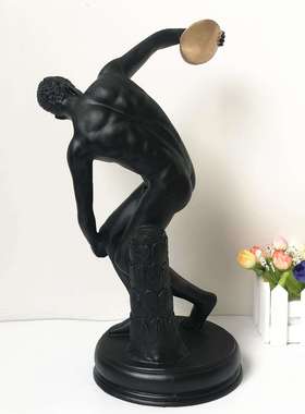 板人物像房树脂工艺品摆件简约现代NA458家居雕饰品别墅样装饰混