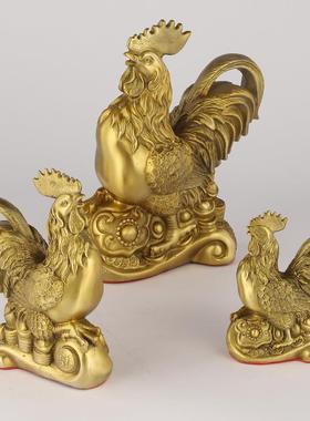 厂家铜公生鸡器如元宝鸡肖228鸡铜意摆件
