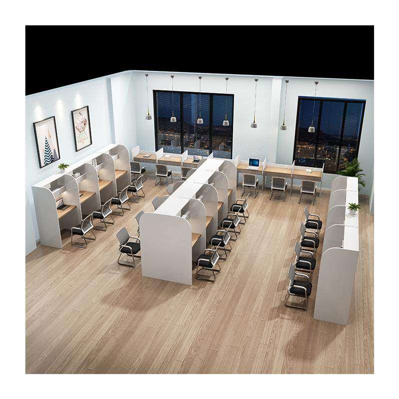 自习室学习桌电脑桌椅组合封闭沉浸式隔断书桌子自修桌学生自厂家,淘宝优惠券,粉丝福利购,淘宝优惠卷