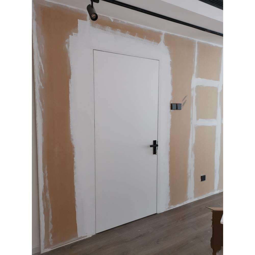 定制实木覆合涂料室内Normcore窄无界木贴面背景墙客厅集成隐形秘 - 图2