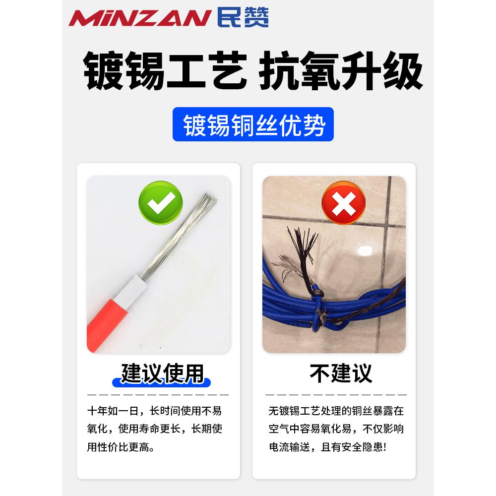 光伏电缆4平方太阳能电池板专用直流电线PV1-F 2.5/4/6/10/16平方 - 图1