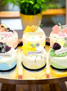 唯美奶油果酱蛋糕模型冰箱贴创意家居摆饰甜品店节庆店庆馈赠好礼