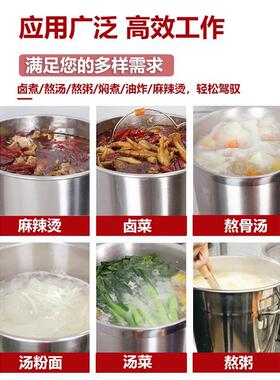 电爆炒锅大功率8000W商用电磁炉厨房专用电灶餐厅凹面台式小炒灶