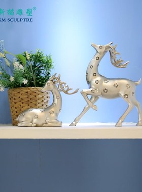 高端家居样板房卧室k书桌酒柜工艺装饰品摆设办公室创意招财梅花