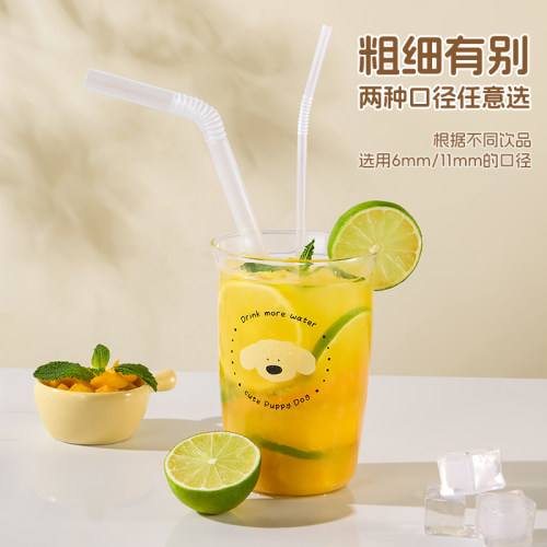 炊大皇吸管一次性单独包装直饮食品级宝宝儿童牛奶咖啡茶饮可弯曲 - 图2