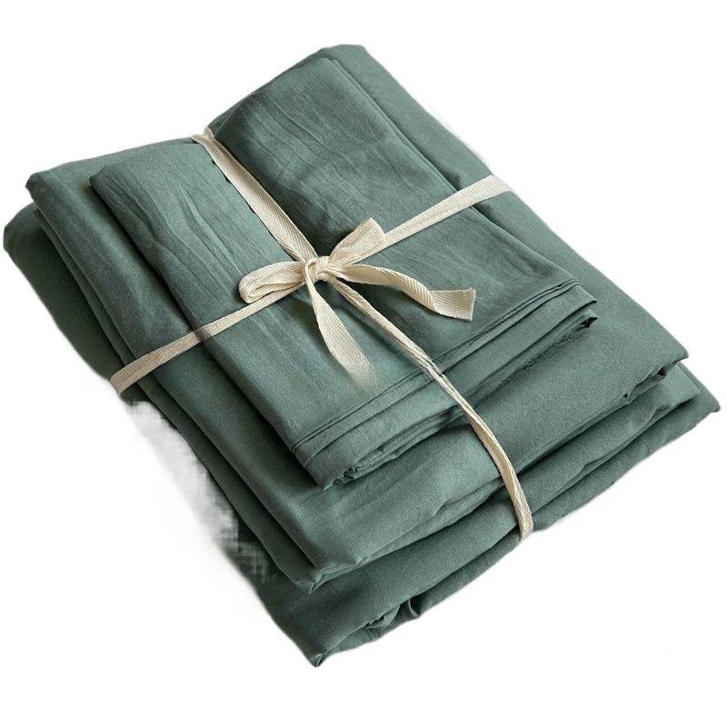 简约素色风床白色酒纯店纯宾馆被套水洗棉四件套other色单人三件,淘宝优惠券,粉丝福利购,淘宝优惠卷