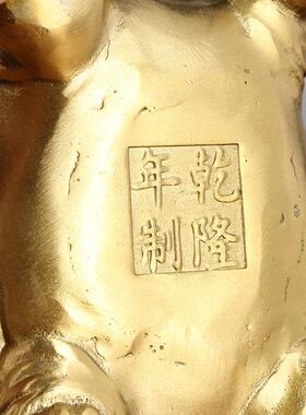 黄铜乌龟摆件金钱龟金龟工艺品办公室客厅装饰品铜龟乔迁开业礼品