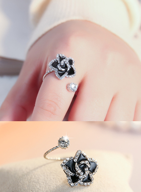 极速简约小指饰品指环食指冷淡风网红戒指女日韩潮人学.生清新尾