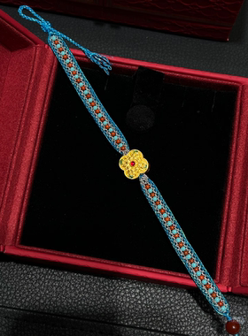 工厂定制金包银故宫联名编绳手链男女款中性轻奢高级感小众设计款