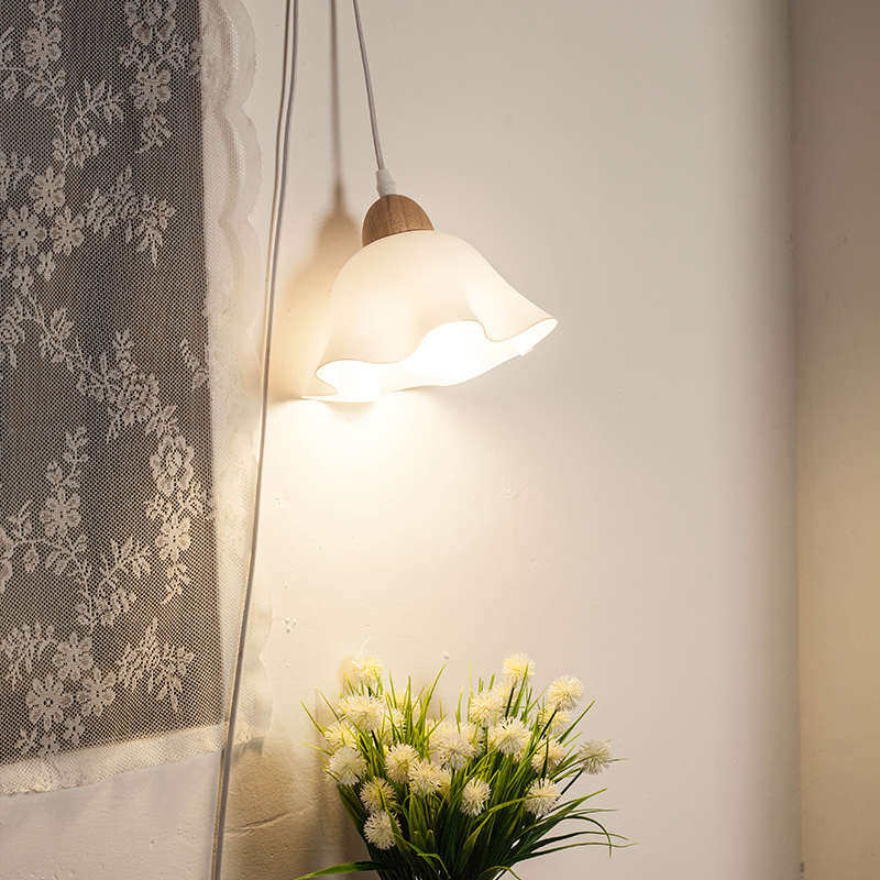 心灯花朵插电吊灯挂灯上铺灯床头灯学习小夜灯用悬挂宿舍新疆包邮,淘宝优惠券,粉丝福利购,淘宝优惠卷