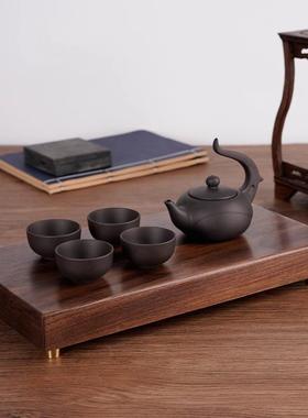 黑胡桃木制底座摆件定制刻字花瓶佛像奇石新中式木质实木工艺品