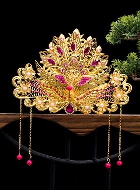 妈妈老太太泰山奶奶王母娘娘头饰九天娘娘凤冠九尾狐观音帽子神像