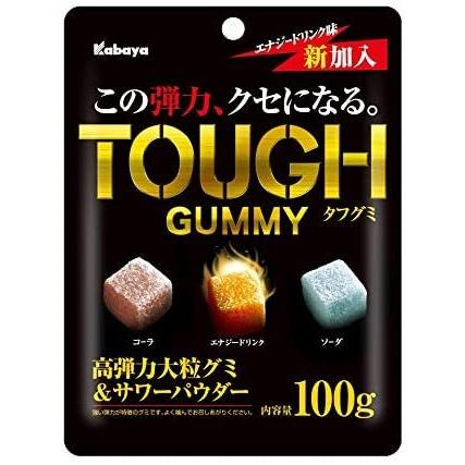日本进口零食 卡巴也TOUGH大颗粒软糖kabaya耐嚼梅子味可乐汽水味 - 图2