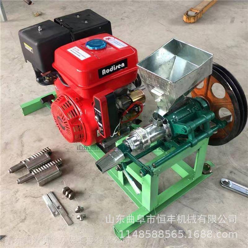 湖南四缸发动机带动玉米膨化机空心月牙弯管膨化机 - 图1