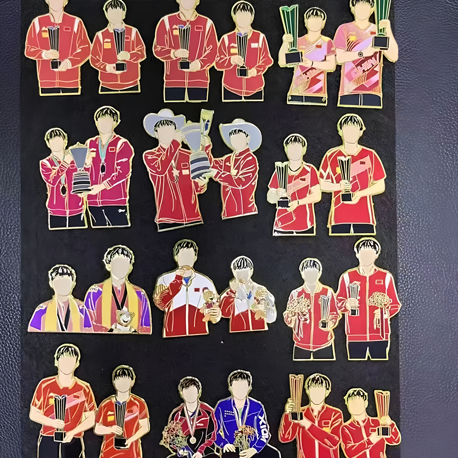 孙颖莎王楚钦周边莎头周边pin徽章全套时间线金属徽章送礼物女生 - 图3