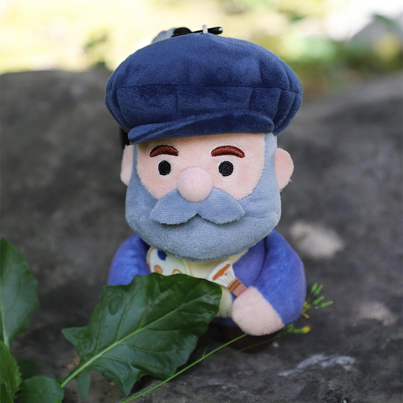 苏州博物馆文创周边挂件莫奈毛绒公仔玩偶棉花娃娃玩具女孩包挂件 - 图2