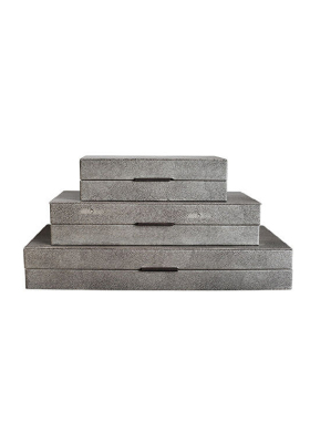 新中式现代简约样板房间首饰盒摆件售楼处家居卖场收纳储物装饰盒