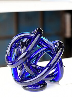 每周一三五10点上新/彩色玻璃麻团抽象艺术家居桌面装饰摆件B9-3