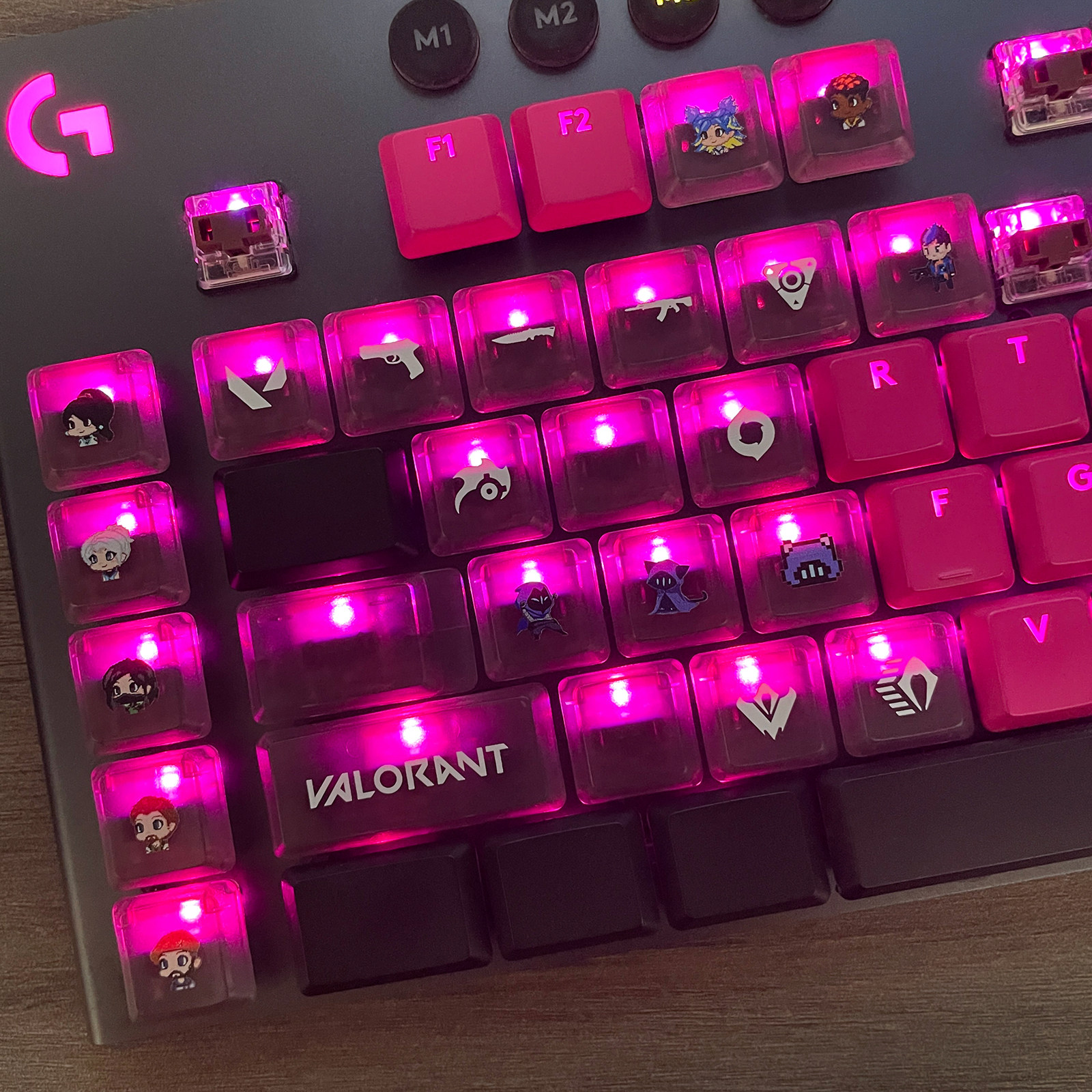 无畏契约G913键帽打瓦技能透光 仅适用罗技G913/G813机械键盘客制 - 图3