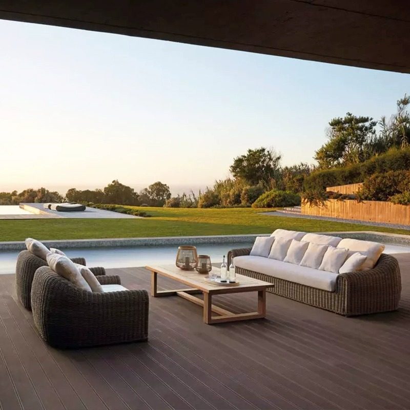 户外藤编沙发防水防晒庭院露台阳台花园藤椅子室外露天休闲藤沙发,淘宝优惠券,粉丝福利购,淘宝优惠卷