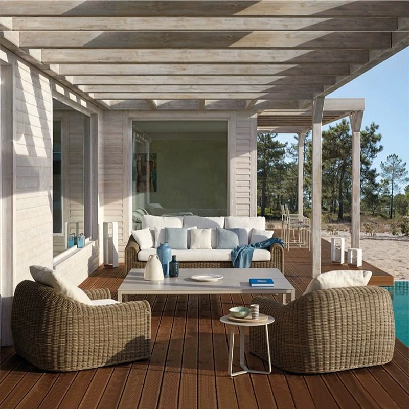 户外藤编沙发防水防晒庭院露台阳台花园藤椅子室外露天休闲藤沙发,淘宝优惠券,粉丝福利购,淘宝优惠卷