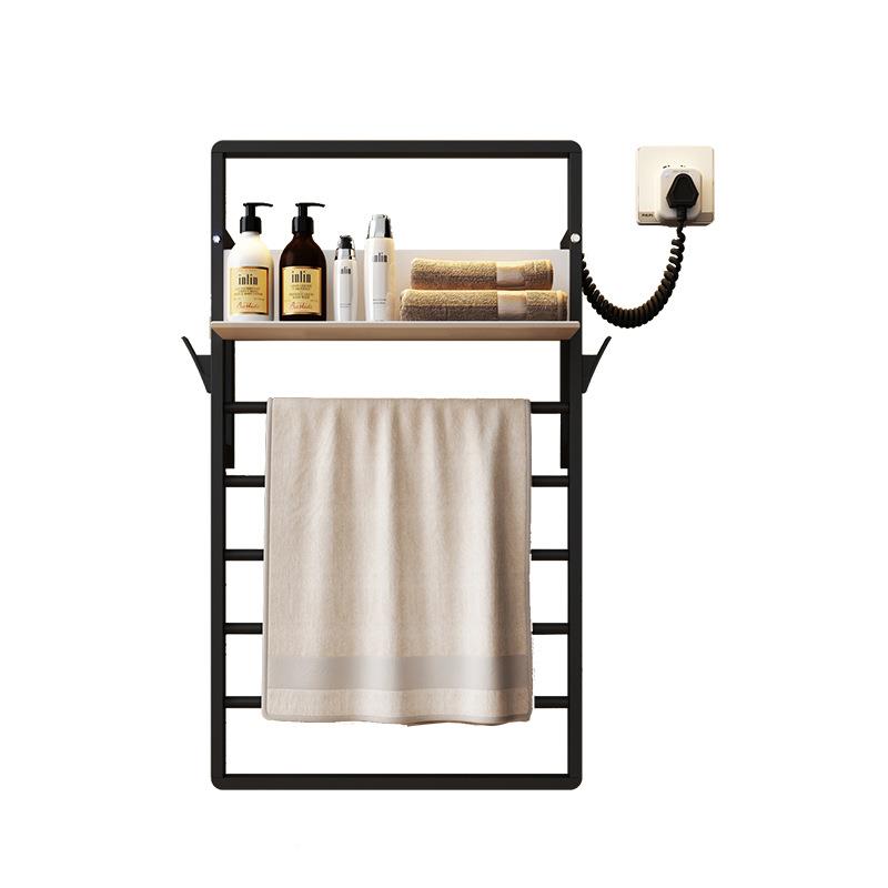 轻奢电热毛架家用巾浴室置物架免打孔热恒浴温电加烘干架703巾架 - 图3